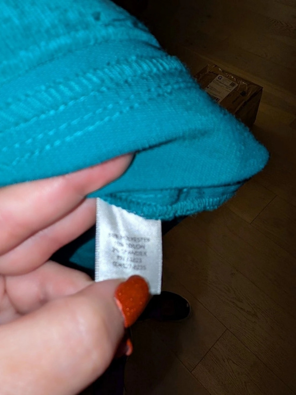 Christopher & Banks Corduroy Looking Zip Front Jacket N Tealish Blue Size Medium - Picture 6 of 6
